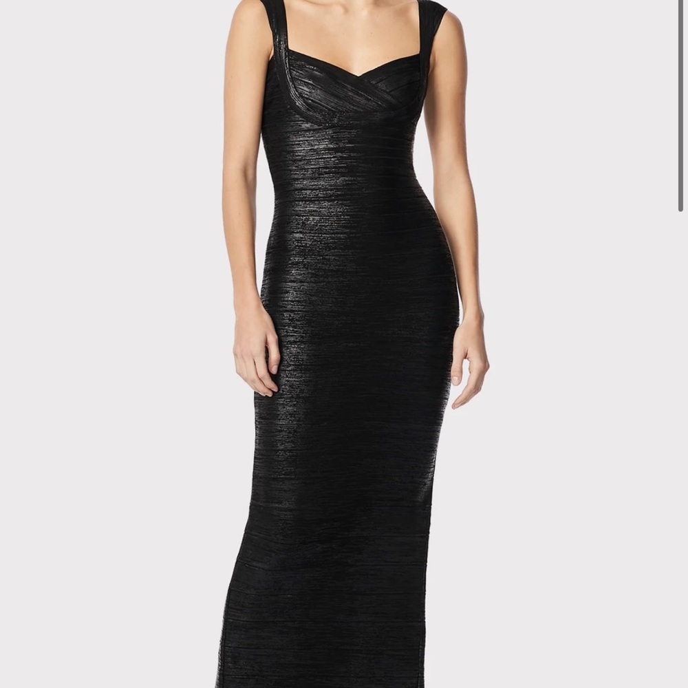 Herve Ledger Long Sweetheart Dress